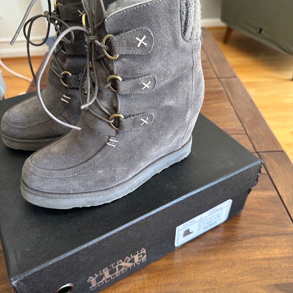 Australia Luxe Collective Gray Women's Boots. Size 7